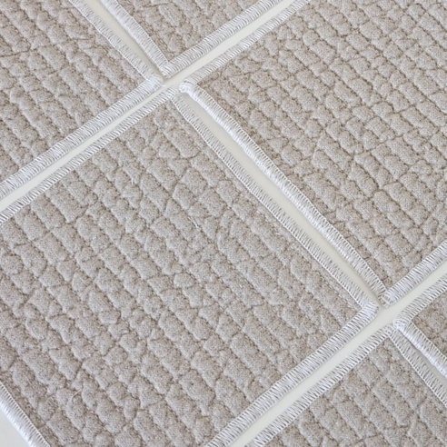 베이직 심플 누빔 티코스터, 12X12cm,4개(택X)