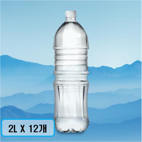 지리산수 무라벨 2L 12개