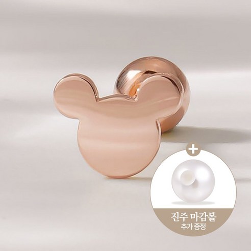 쥬넬 [바길이선택]14K 베이직 심플 미키 디자인 귓바퀴 이너컨츠 아웃컨츠 얇은침 피어싱 귀걸이