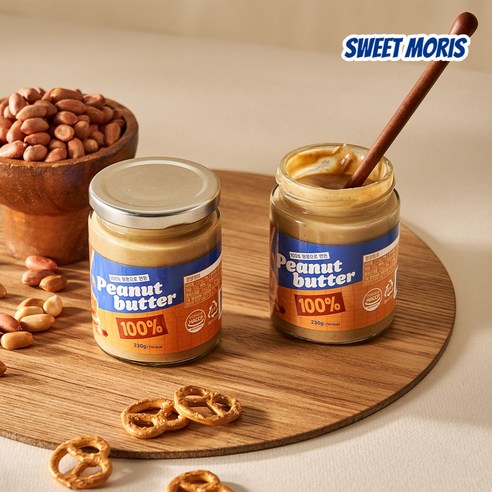 첨가물 없이 땅콩 본연의 깊은 풍미, 스윗모리스 무첨가 땅콩버터