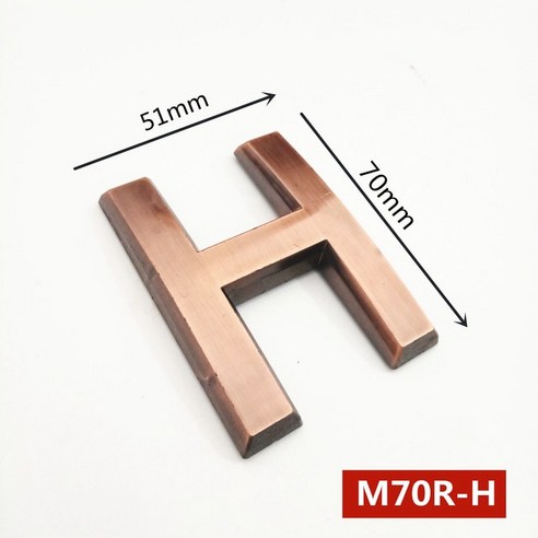 포인트 LED 디자인 레드 브론즈 하우스 번호 ABS 모던 플라크 호텔 문 주소 숫자 플레이트 사인 7cm, 24.Number 7