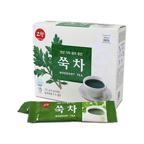 고향 쑥차 15T, 18g, 15개입, 2개
