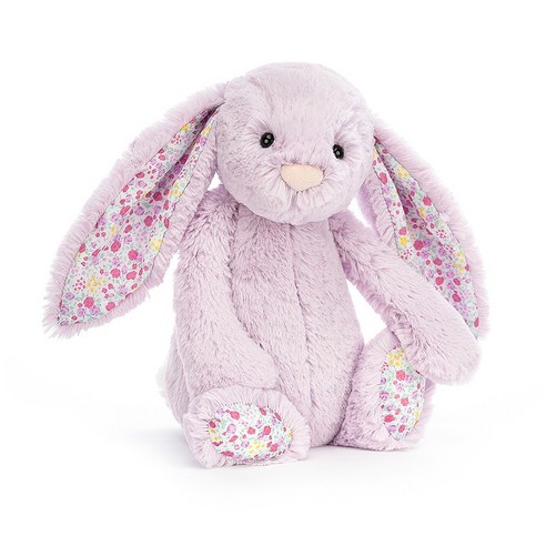 Jellycat 젤리캣 애착인형 수면인형 바쉬풀 버니 토끼인형 M/L/XL, M사이즈(31cm), 라벤더 꽃