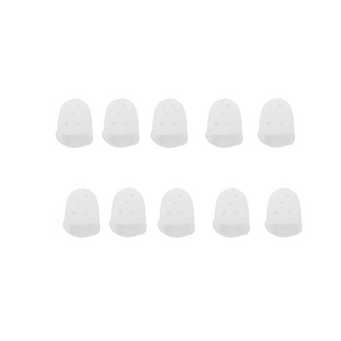 실리콘손가락골무, 1세트, 대형 화이트 10개