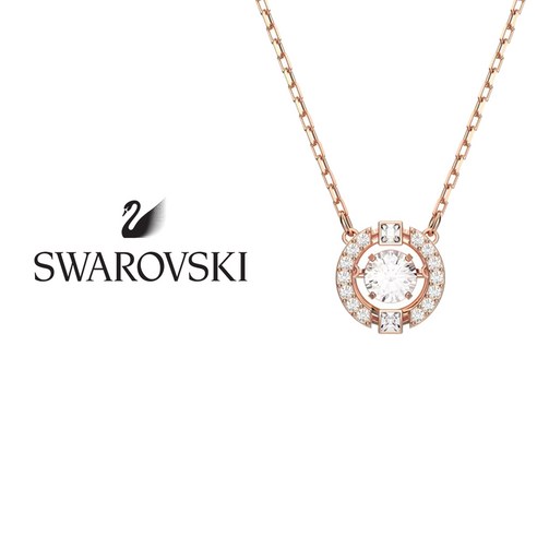 Swarovski 스와로브스키 5272364 Sparkling Dance Round 댄스 라운드컷 여성 여자 패션 크리스탈 목걸이