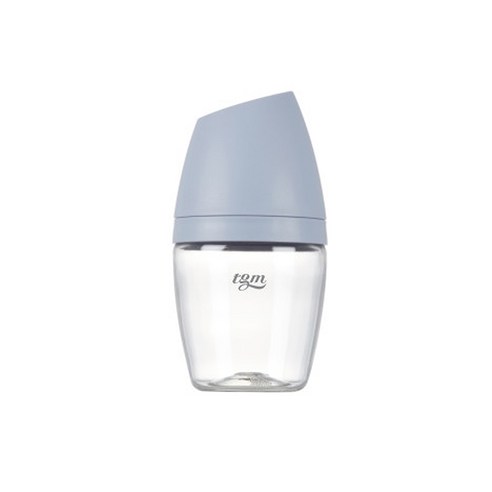 티지엠 트라이탄 쌀알 젖병 160ml (젖꼭지 포함), 160ml_코튼블루, 1개