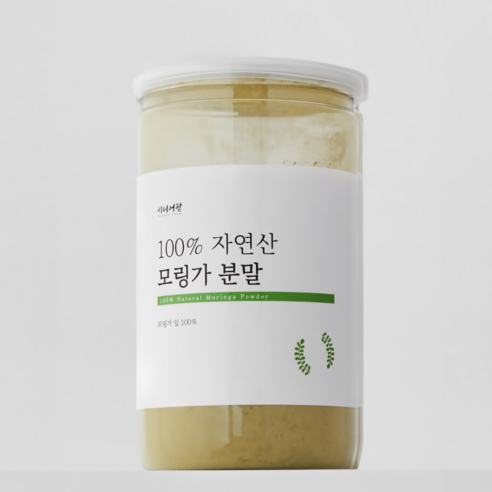 100% 프리미엄 모링가 잎 가루 분말 파우더, 1개, 250g