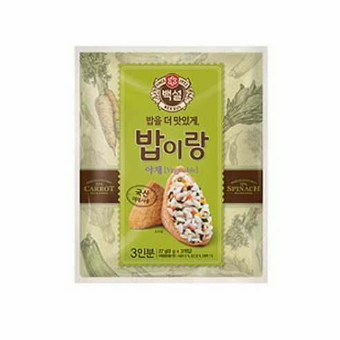 CJ제일제당 밥이랑 야채, 27g, 40개