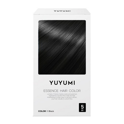 유유미 새치커버 염색약, 흑색, 3개