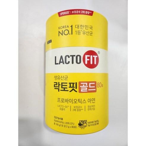 락토핏 생유산균 골드 80포, 160g, 1개