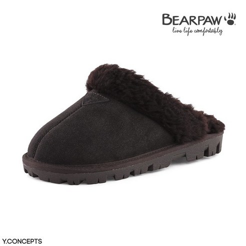 베어파우 여성 슬리퍼 MARY K814004OD 신고 벗기 편안한 양털 슬리퍼 뮬