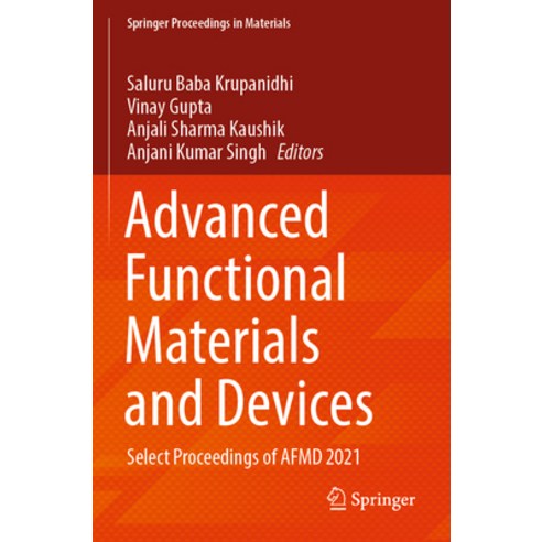 (영문도서) Advanced Functional Materials and Devices: Select Proceedings of ...