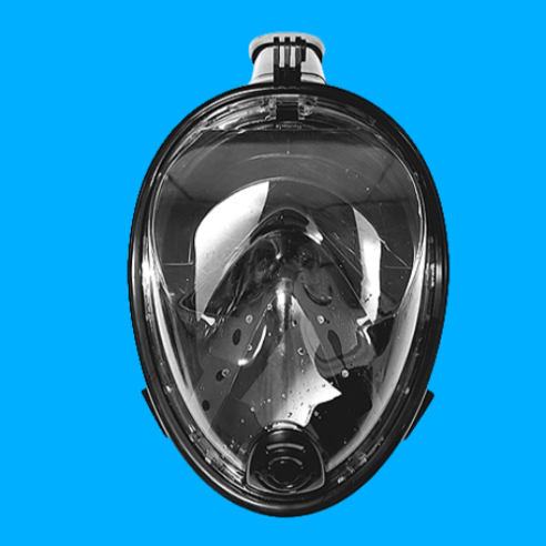 여이찌 YIZZ 스노클링마스크 풀페이스, 블랙