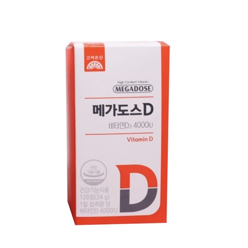 고려은단 메가도스D 비타민D3 4000IU 200mg, 120정, 1개