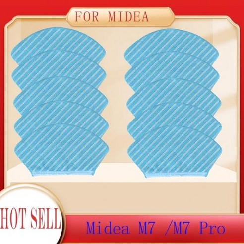 로봇 진공 청소기 교체 브러시 HEPA 필터 소모품 Midea M7 Pro 액세서리 예비 부품, 02 10pcs, 02 10pcs