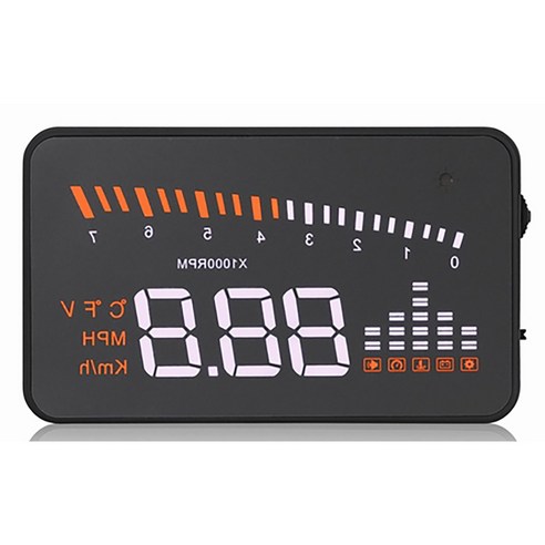 DEEN HUD 속도 RPM 탐색 프로젝터 자동차 OBD2 GPS 디지털 속도계 전자 알람 시스템 헤드업디스플레이 X5-HUD (OBD2)