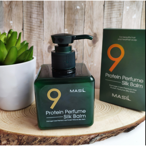 (폴리시스) MASIL 마실 9 프로틴 퍼퓸 실크 밤 헤어에센스 180 ml마실 masil 폴리시스 헤어앰플.헤어오일 헤어에센스 아르간오일 미용실헤어 두피관리 헤어관리 모발관리, 1개, 180ml