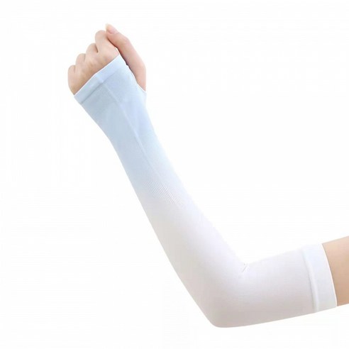 아이스 슬리브 그라데이션 여름 자외선 차단 아이스 실크 아웃도어 남녀 얇은 커플 아이스 토시, 푸른색, 한 켤레