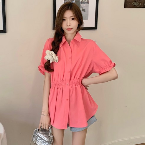 추천제품 여성의 매력을 돋보이게 하는 캐주얼 카라 프릴 플레어 셔츠