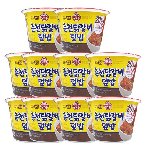 <올따옴> 오뚜기 컵밥 춘천닭갈비 덮밥, 310g, 10개