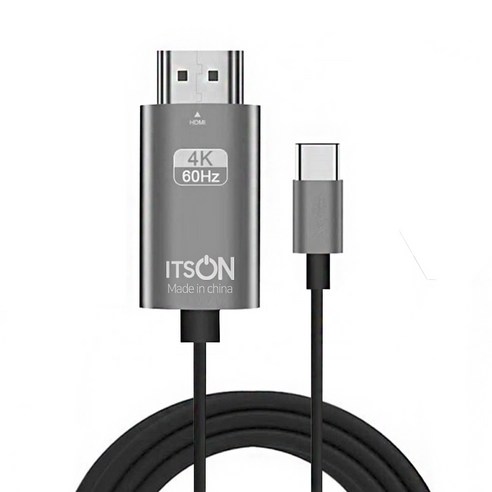 잇츠온 60Hz C타입 TO HDMI 미러링케이블 IT-MHLB 2m, 혼합색상, 1개