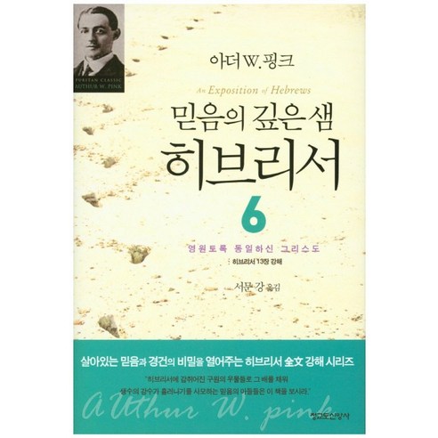 믿음의 깊은 샘 히브리서 6:영원토록 동일하신 그리스도, 청교도신앙사 힌두교관련책 Best Top5