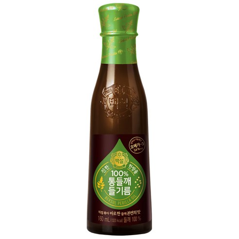 CJ 100% 통들깨들기름, 160ml, 1개