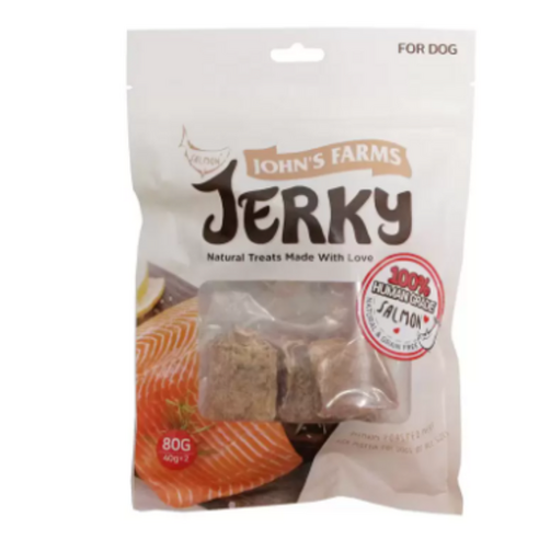 사랑하는 반려견에게 건강과 행복을 선물하는 존스팜스 연어 져키