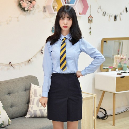 교복몰 넥타이 시즌13 (버건디계열 옐로우 블루줄무늬) 체크넥타이
