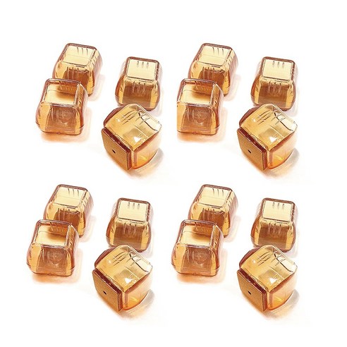 모노플랫 투명 의자발캡 사각 16입 의자발커버 바닥보호, 사각 30mm 16P