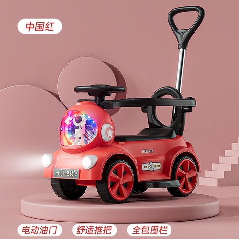 DHB 전동푸쉬카 전동차 선물 유모차 조카 생일 전동카 전동차 전기 유아 아기 돌, 코리아, 그린 전동카