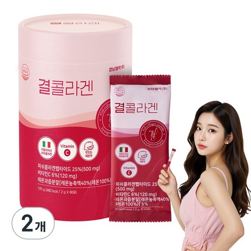 경남제약 결콜라겐 리뉴얼 60포, 120g, 2개