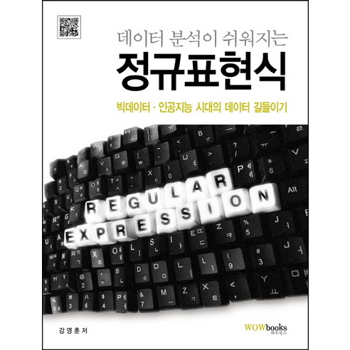 데이터 분석이 쉬워지는 정규표현식:빅데이터 인공지능 시대의 데이터 길들이기, 와우북스