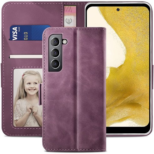 삼성 갤럭시 A23 4G 5G 지갑형 카드수납 다이어리 휴대폰리 케이스 Galaxy A23 Leather wallet case 적용+지문인식 보호필름 풀세트