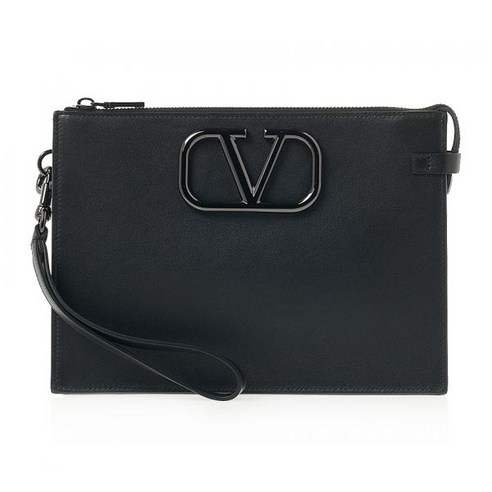 VALENTINO 발렌티노 가라바니 V로고 시그니처 클러치 2Y2P0P09 VTQ 0NO /2 - 블랙