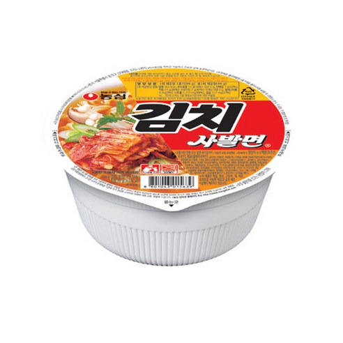 농심 김치사발면컵86gx6개, 6개