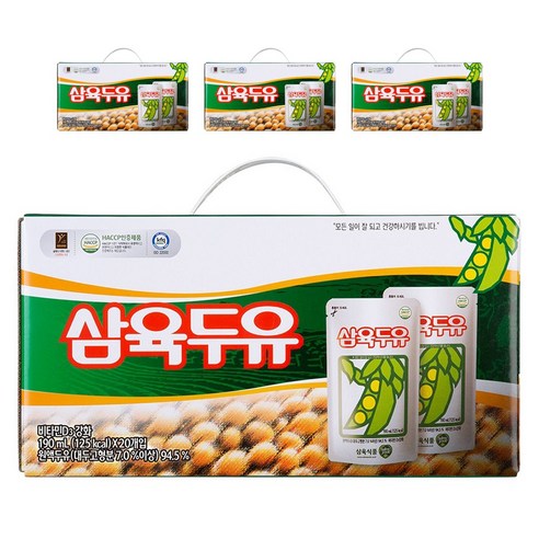 삼육두유 두유 파우치, 190ml, 80개