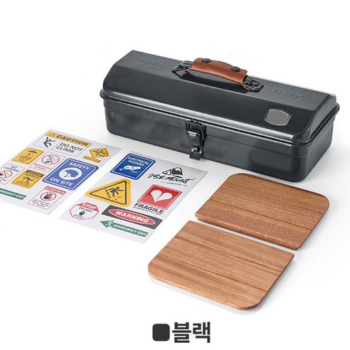 오아시스 캠핑 다용도 가방 툴박스 팩가방 케이스, 1개, 1단, 블랙