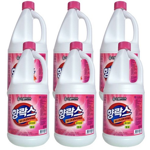 난엄마니까 향락스 2L X 6개 살균소독 표백 화장실 욕실청소 업소용 락스 세제 찌든때 세정제, 2000ml