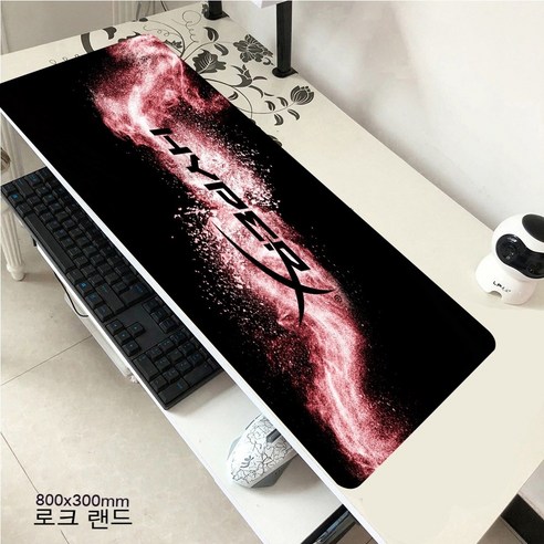 YJQ 마우스 패드 HyperX 대형 게이머 XXL 키보드 데스크 마우스 매트 800x300mm 카펫 고무 Tapis Souris 게이밍 노트북 CSGO 마우스 패드용, hyperX13 80x30
