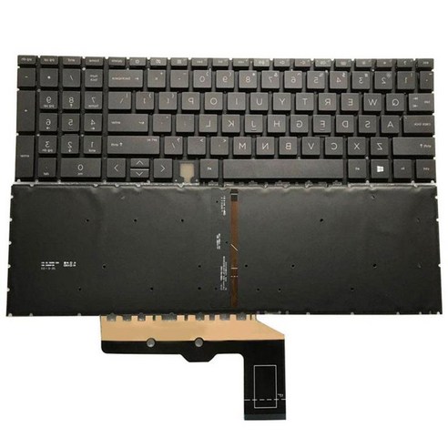 Envy 15-Ed0002TX 15-Edxxx용 백라이트 키보드 미국 레이아웃 블랙 노트북, 검은 색, 350x150x5mm, 플라스틱