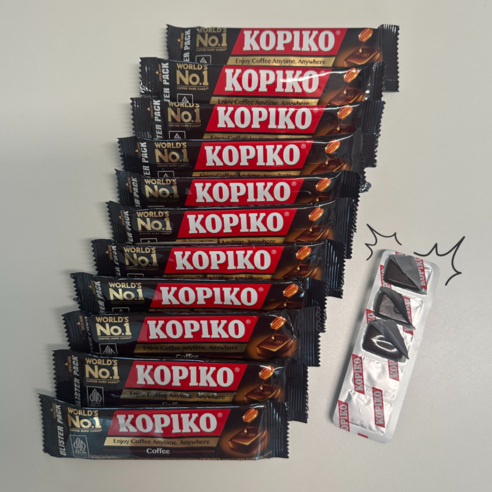 코피코 커피맛 캔디 톡톡 까먹는 캡슐 타입, 12개, 17.5mg