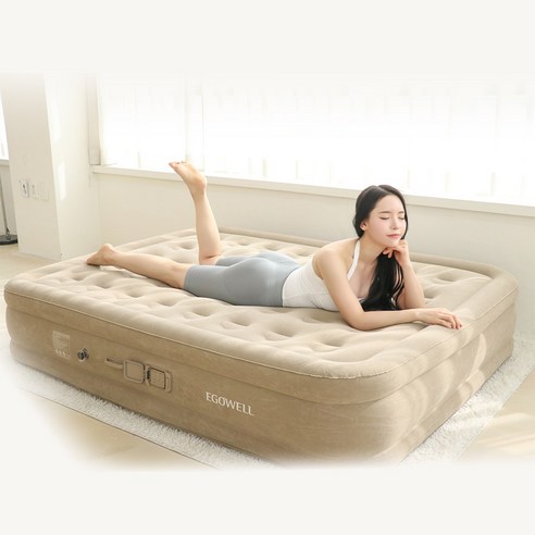 이고웰 4세대 자동펌프 내장형 높이40cm 휴대용 캠핑 에어매트
