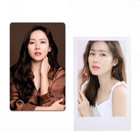 배우 손예진 3인치 폴라로이드 화보 포토 카드, 그냥 카드, 폴라로이드 50장