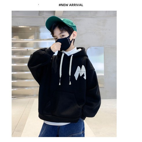 키즈목마 kid''s horse 봄신상 남아 후드티 주니어 티셔츠 후드 상의 M로고085