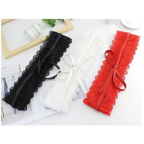 레이스 와이드 벨트: 당신의 스타일을 완성하는 매혹적인 포인트