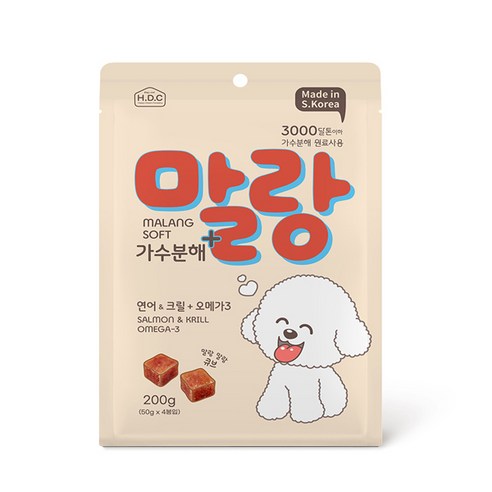 HDC 말랑소프트 가수분해간식, 200g, 1개