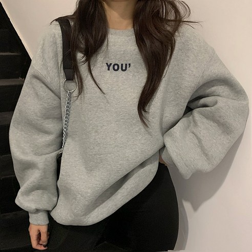 나른한 루즈핏 맨투맨 코트