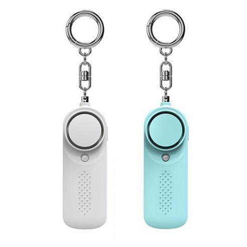 방범용 LED 호신용 경보기, 화이트1개+민트1개, 2개