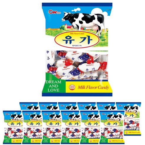 청우 유가 캔디, 350g, 12개